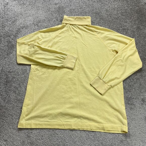 The Izod Club Vintage Turtle Neck Shirt Mens Large Yellow Long Sleeve Outdoor - Picture 2 of 10
